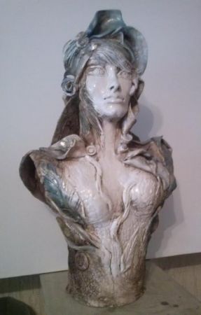 FLORA - ceramic sculpture, unique, 48cm.hight    2000 Euros
